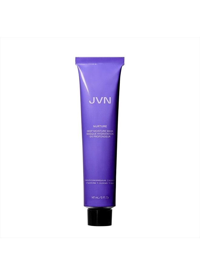 JVN Nurture Deep Moisture Mask, Hydrating Hair Mask Conditioning Treatment, Reduces Frizz & Adds Nourishment, All Hair Types, Sulfate Free (5 Fl Oz)  - Image 1