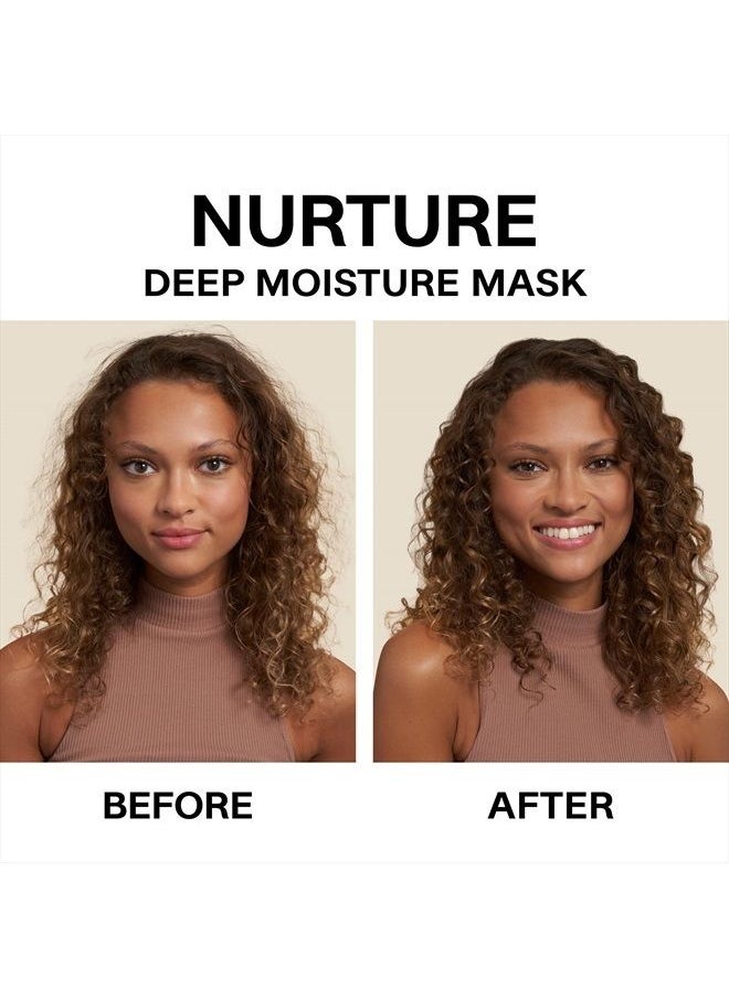 JVN Nurture Deep Moisture Mask, Hydrating Hair Mask Conditioning Treatment, Reduces Frizz & Adds Nourishment, All Hair Types, Sulfate Free (5 Fl Oz)  - Image 2