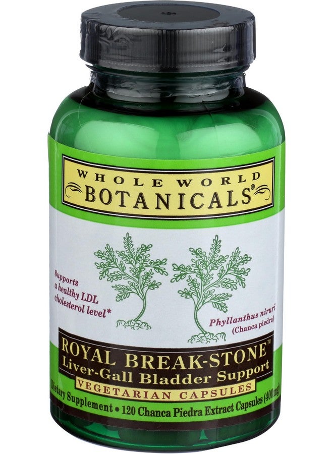 Whole World Botanicals عشبة تشانكا بييدرا الملكية لدعم الكبد والمرارة - 400 ملغ - 120 كبسولة نباتية - Image 1