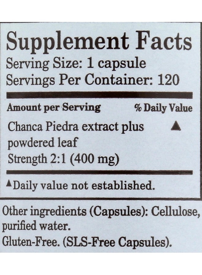 Whole World Botanicals عشبة تشانكا بييدرا الملكية لدعم الكبد والمرارة - 400 ملغ - 120 كبسولة نباتية - Image 4