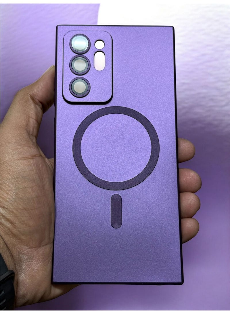 Case Galaxy Note 20 Ultra Case Magnetic [Support Magsafe Charger] Wireless Anti-Scratch Shockproof Full Camera Protection Slim Silicon Phone Cover Case for Samsung Galaxy Note 20 Ultra 6.9"-Purple - Image 1