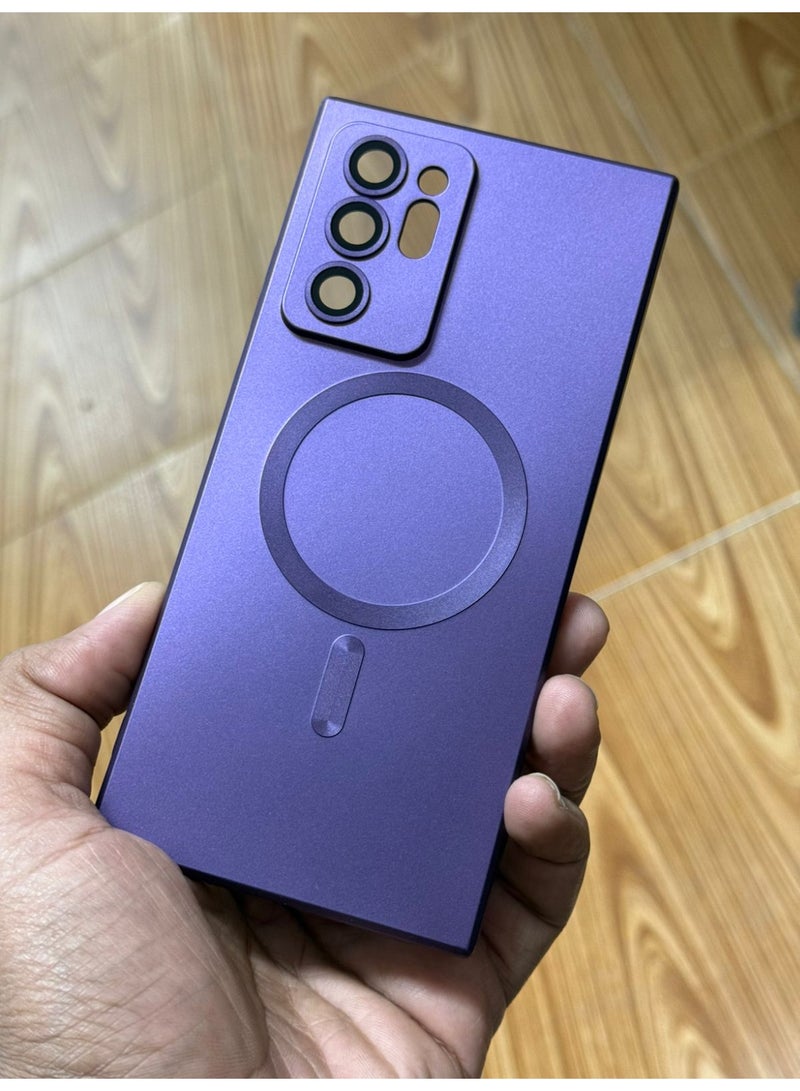 Case Galaxy Note 20 Ultra Case Magnetic [Support Magsafe Charger] Wireless Anti-Scratch Shockproof Full Camera Protection Slim Silicon Phone Cover Case for Samsung Galaxy Note 20 Ultra 6.9"-Purple - Image 2