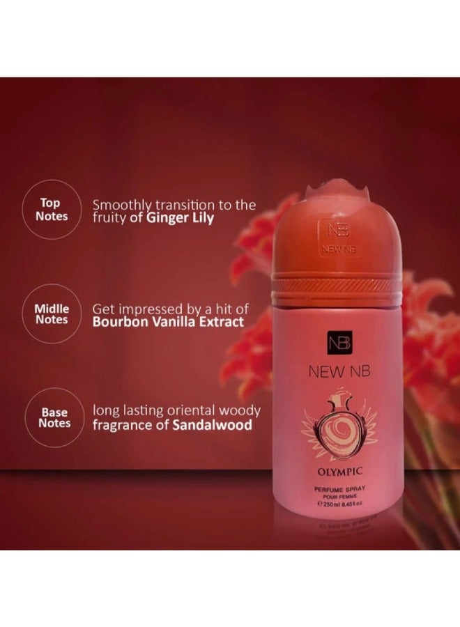 NEW NB Unbranded Olympic Deodorant Perfume pour Femme - Refreshing Scent for Women 250ml - Image 4