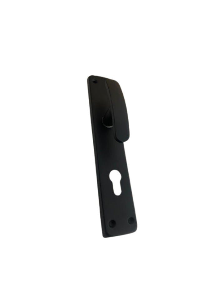 AlAhram regular lock 3 keys with black apartment door handle from AlAhram as a gift  - Image 2