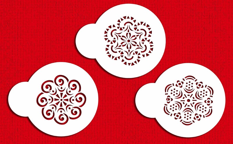 Designer Stencils Mini Crochet Cookie Stencil Set by Designer Stencils - Image 1