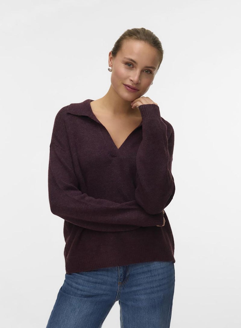 VERO MODA Vmlefile Ls Poloneck Pullover - Image 3