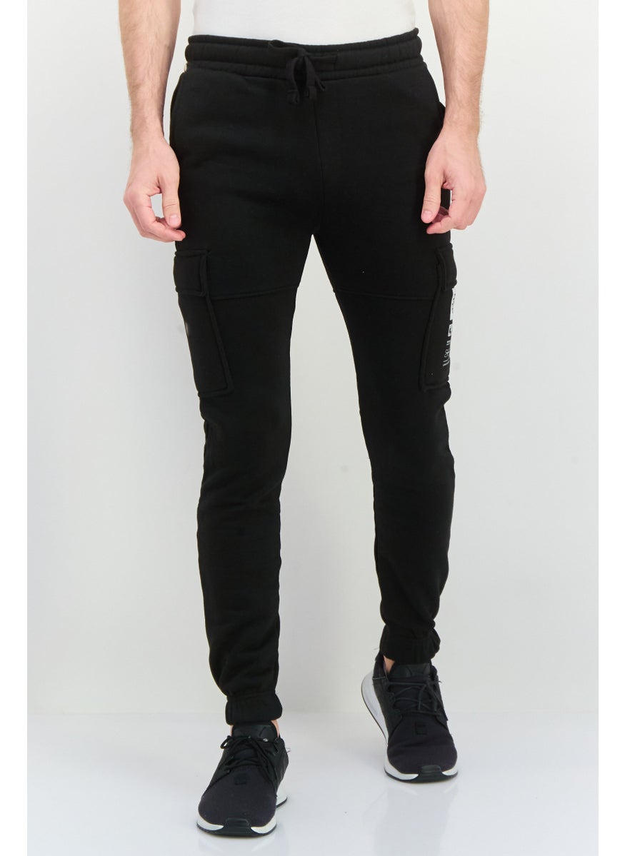 CROSSHATCH Men Sportswear Fit Outdoor Sweatpants, Black  - Image 1