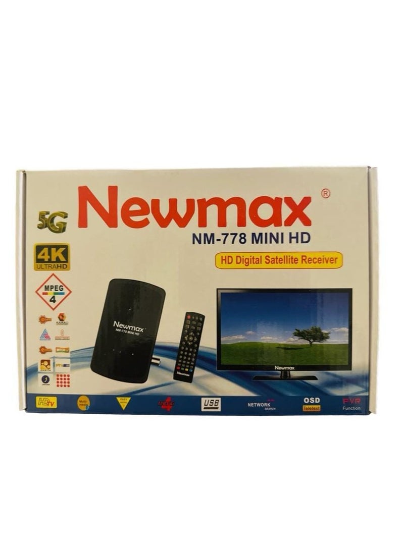 نيوماكس - ريسيفر تلفزيون فل اتش دي 4K الترا اتش دي NM-778 MINI HD - Image 1