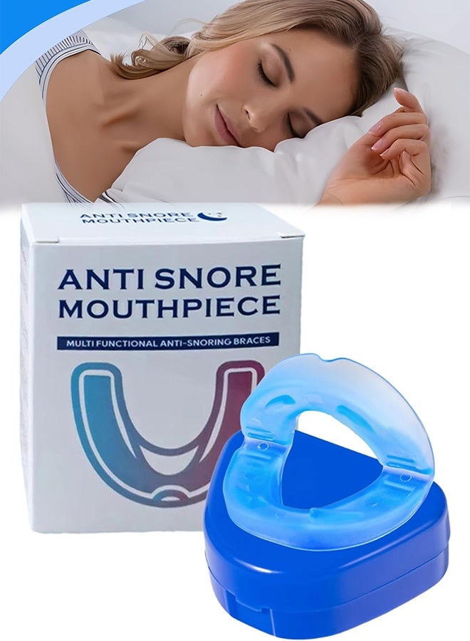 قطعة واحدة من جبيرة مضادة للشخير فعالة لمنع الشخير للرجال والنساء، جبيرة فم عالية الجودة ضد الشخير بديلاً عن موسعات الأنف وبقع الأنف مع صندوق تخزين - Image 1