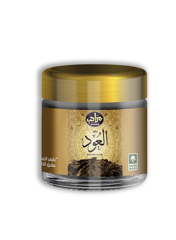 مرَاحِب بخور العود الفاخر رائحة عود أصيلة فواحة بخور ثابت للمجالس مراحب 30 جم - Image 1