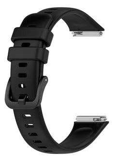 Rabos Huawei Band 7 Watch Strap Sport Silicone Replacement Band Bracelet Adjustable Wristband with Buckle Closure  - Image 1