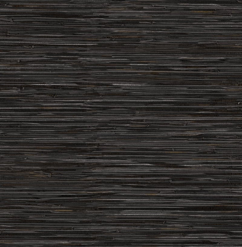 NuWallpaper Black Grassweave Peel and Stick Wallpaper, NUS4992 - Image 1