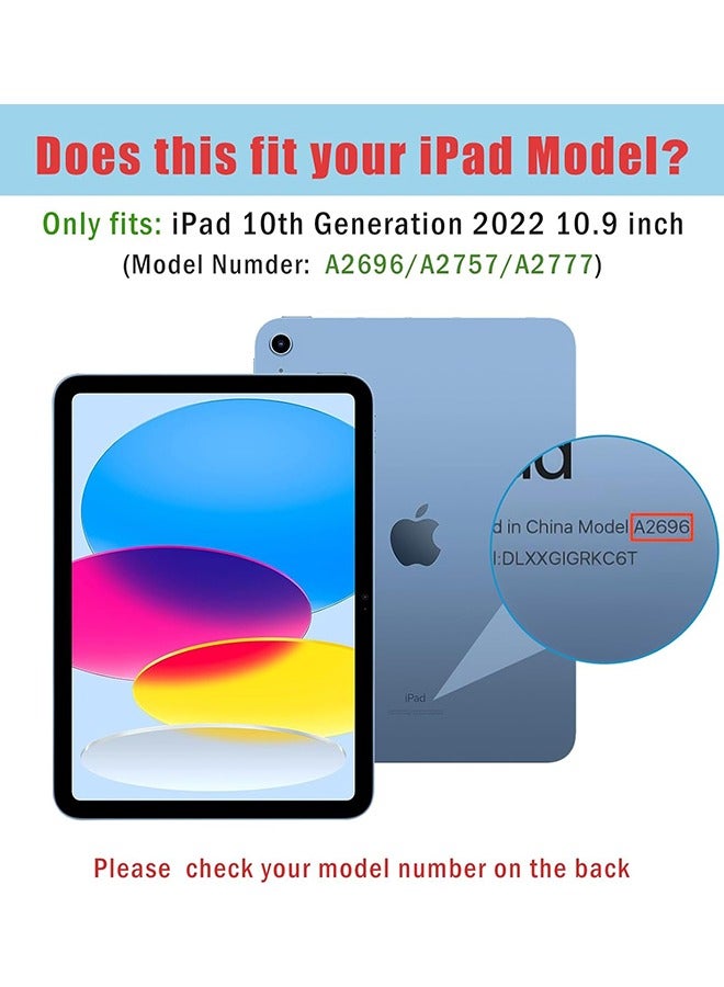 2PCS iPad 10.9 10th Generation 2022 Screen Protector A2696/A2757/A2777, Tempered Glass Screen Film Guard for iPad 10th Gen 10.9 2022 Release, Clear - Image 3