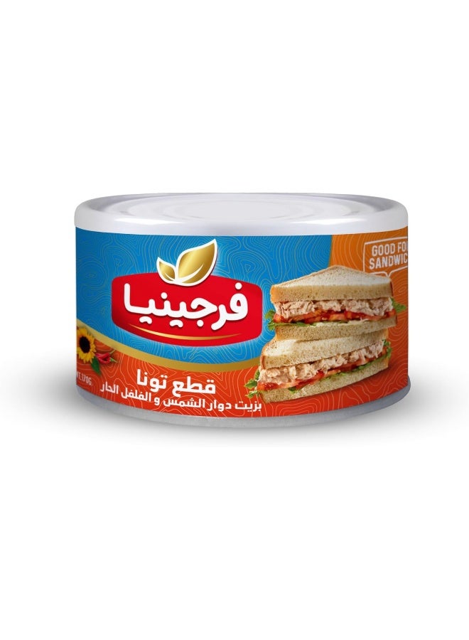 Virginia Skipjack Tuna Sunflower Oil Chilli Chunks 170G