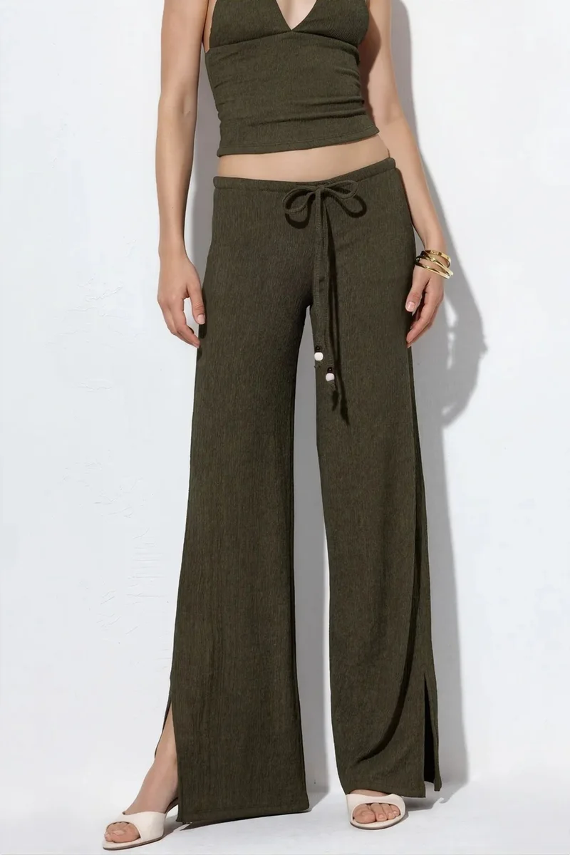 Busem BUSEM Women's Straight-leg Crepe Trousers