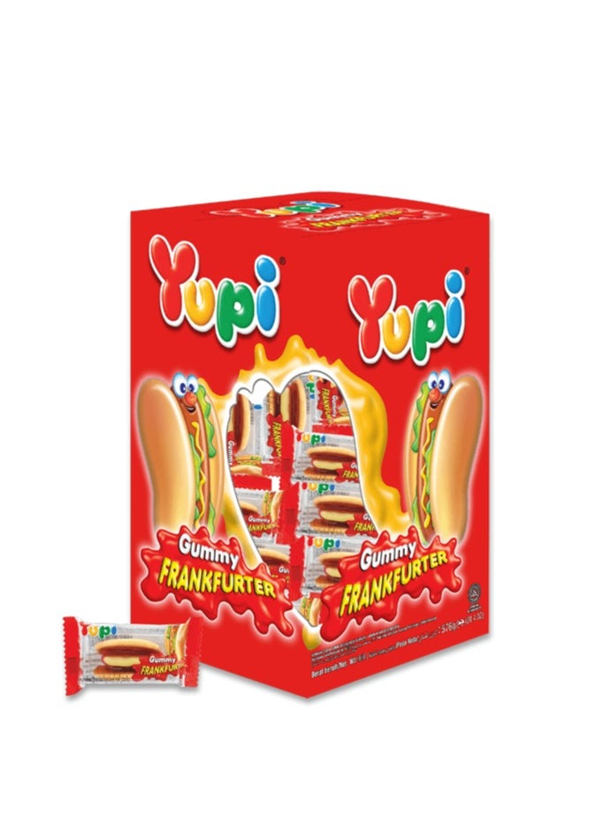 Yupi Yupi Jelly Gummy Frankfurter - Hot Dog Jello Candy Big Box - 34 Pieces  - Image 1
