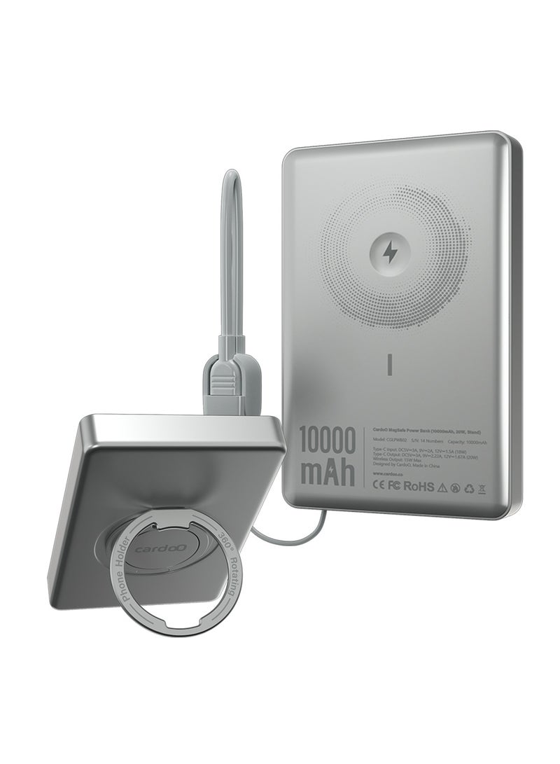 cardoo باور بانك 10K فضي - Image 1