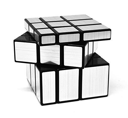 D-FantiX Shengshou Mirror Cube 3x3x3 Speed Cube 3x3 Mirror Blocks Cube Different Shapes Silver Cube 57mm - Image 3