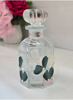 Damanhoor Decorative Empty Glass Perfume Oil Bottle Autumn Leaf Design Refillable 