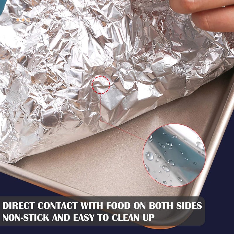 MGENLONG Aluminum Foil Wrap 75 Feet Long Heavy Duty Food Foil Wrap Kitchen Rap Suitable for Cooking, Roasting, Baking,BBQ and Family Parties (3 PACK) - Image 5