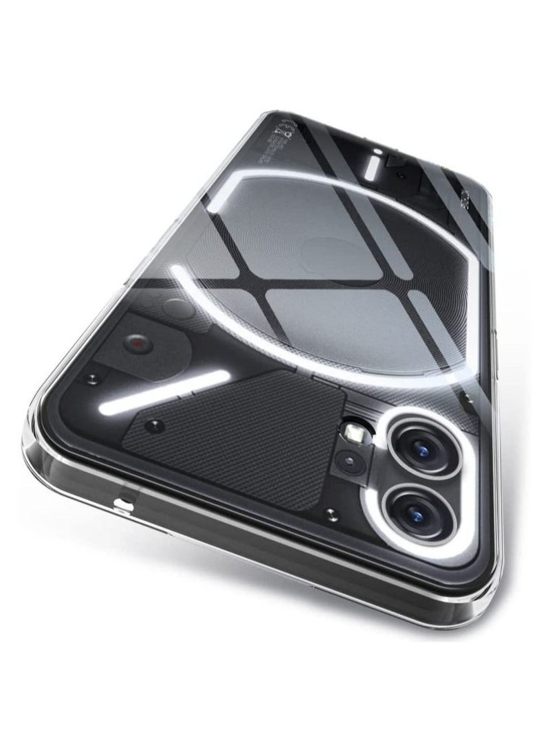 Raxoom Compatible Nothing Phone 1 Case Clear Slim Fit Ultra-Thin Soft TPU Anti-Slip Grip Phone Cases Lightweight Anti-Scratch Back Cover Grip - Image 1