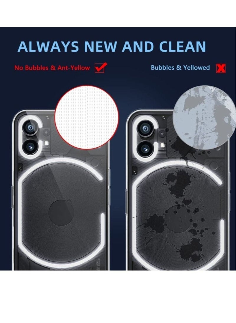Raxoom Compatible Nothing Phone 1 Case Clear Slim Fit Ultra-Thin Soft TPU Anti-Slip Grip Phone Cases Lightweight Anti-Scratch Back Cover Grip - Image 3