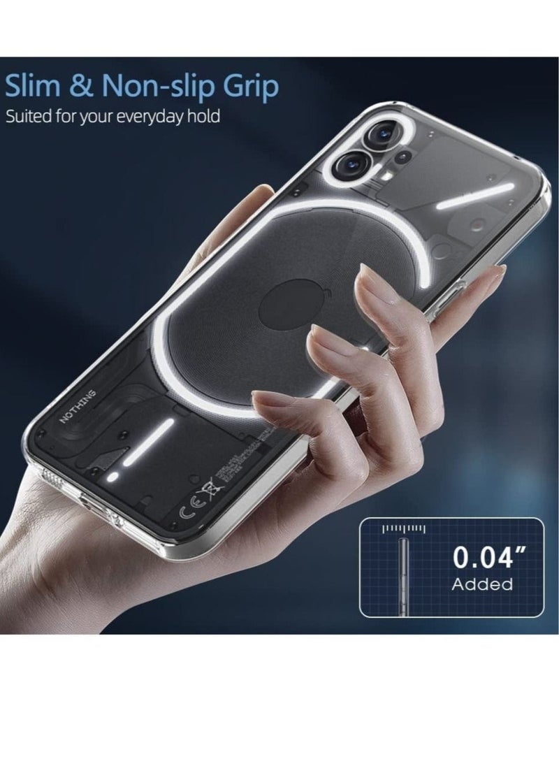 Raxoom Compatible Nothing Phone 1 Case Clear Slim Fit Ultra-Thin Soft TPU Anti-Slip Grip Phone Cases Lightweight Anti-Scratch Back Cover Grip - Image 5