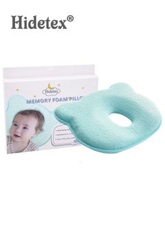 Hidetex Hidetex Baby Pillow - Preventing Flat Head Syndrome (Plagiocephaly) for Your Newborn Baby，Made of Memory Foam Head- Shaping Pillow and Neck Support (0-12 Months)  - Image 1