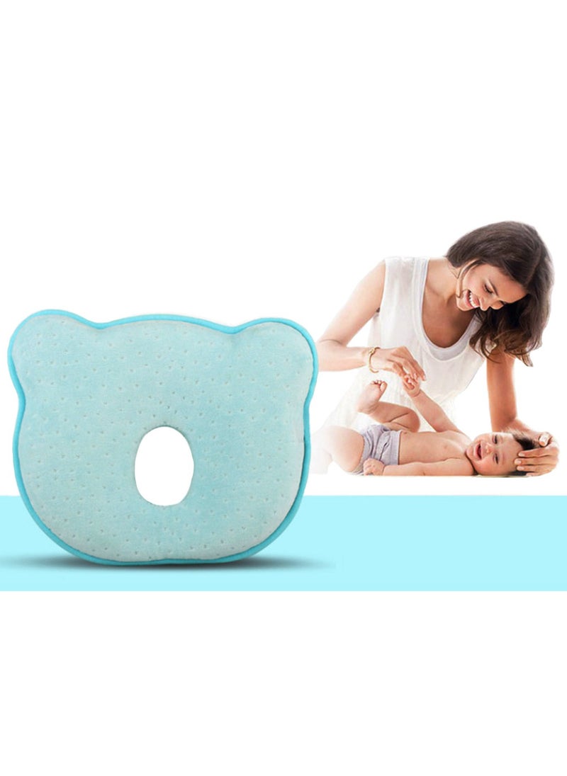 Hidetex - Hidetex Baby Pillow - Preventing Flat Head Syndrome (Plagiocephaly) for Your Newborn Baby，Made of Memory Foam Head- Shaping Pillow and Neck Support (0-12 Months) - Image 1