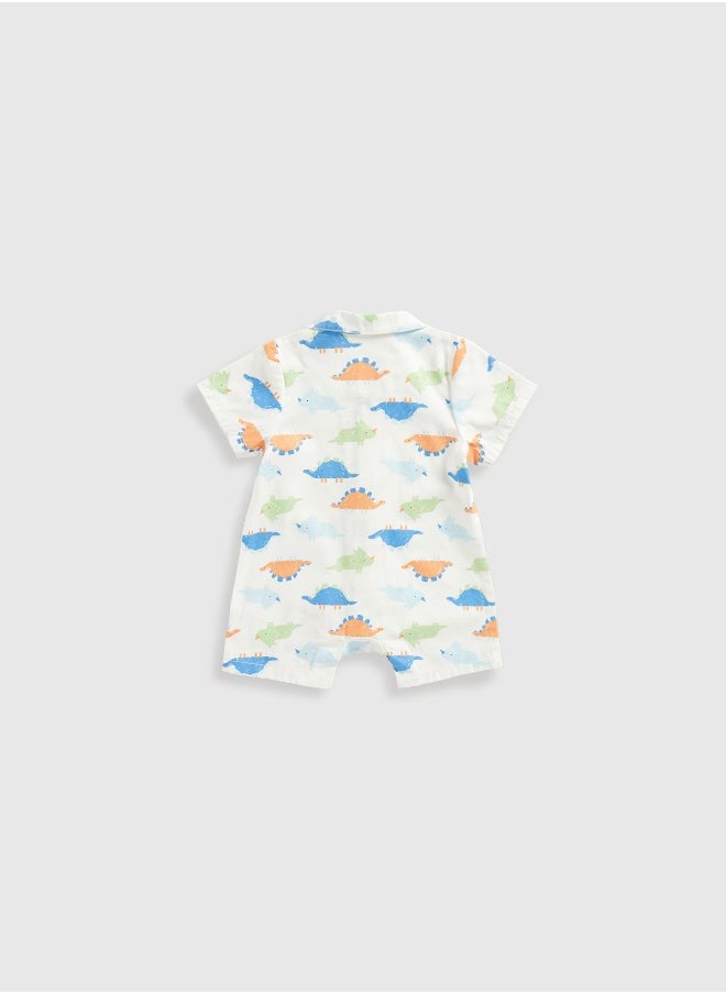mothercare بيجاما منسوجة بطبعة ديناصور  - Image 1