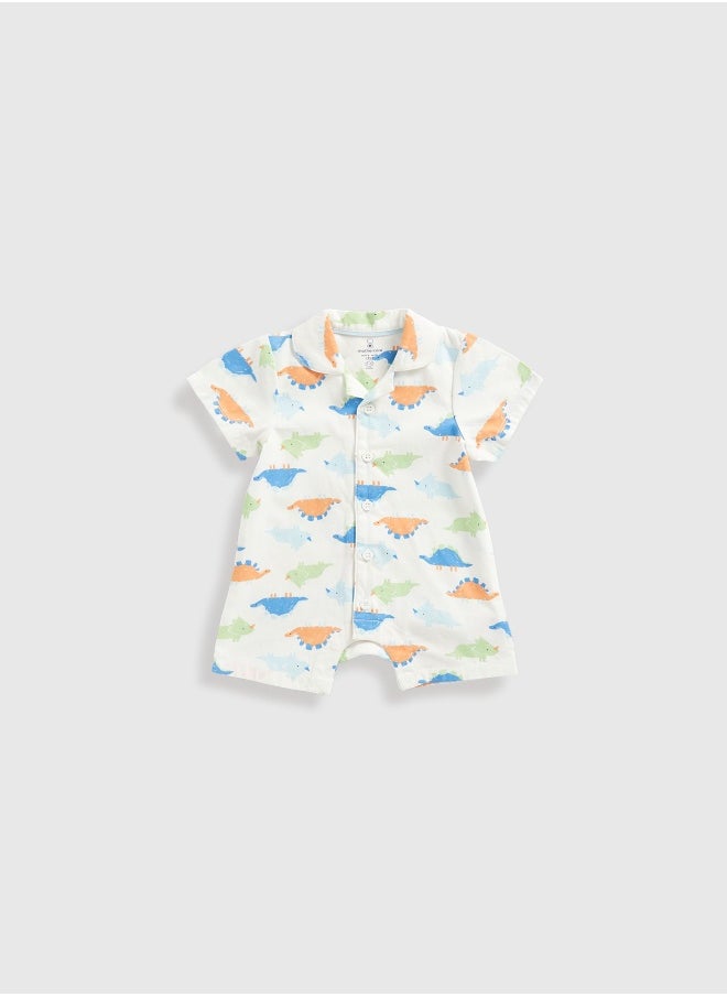 mothercare بيجاما منسوجة بطبعة ديناصور  - Image 2