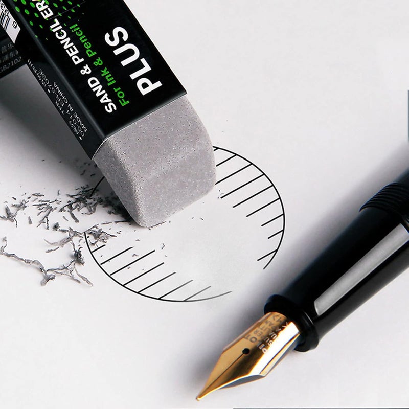 Eoutstanding 2pcs Sand Eraser School Office Stationery Correction Supplies - Sand and Rubber Particle Eraser Designed to Remove Colored Pencil and Ink Markings - Image 5
