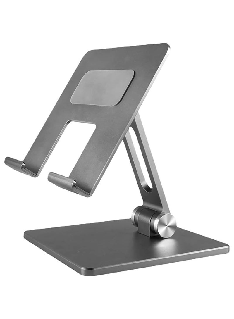 GGOOT Premium Aluminum Alloy Tablet Bracket Desktop Folding Rack Portable Adjustable Tablet Stand  - Image 1