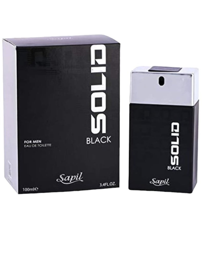 sapil Solid Black EDT 100ml - Image 1