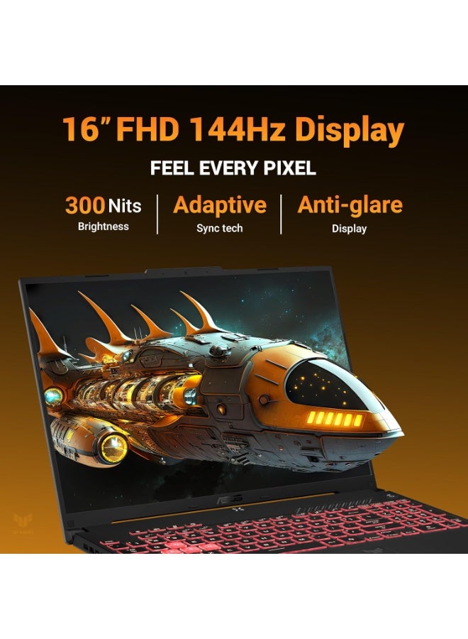 أسوس توف جيمينج A16 (FA607NUG-WH73) شاشة جيمينج 16 بوصة WUXGA، معالج AMD رايزن 7 7445HS/ذاكرة 16 جيجابايت DDR5/قرص SSD سعة 512 جيجابايت/بطاقة NVIDIA RTX 4050 بسعة 8 جيجابايت/ويندوز 11 هوم - Image 3