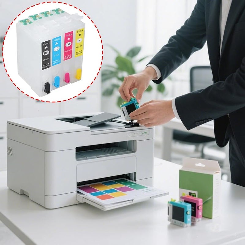 604XL Refillable Ink Cartridge Pack for XP2200 XP4200 WF2950DWF XP5200 WF2960DWF Printers - Image 3