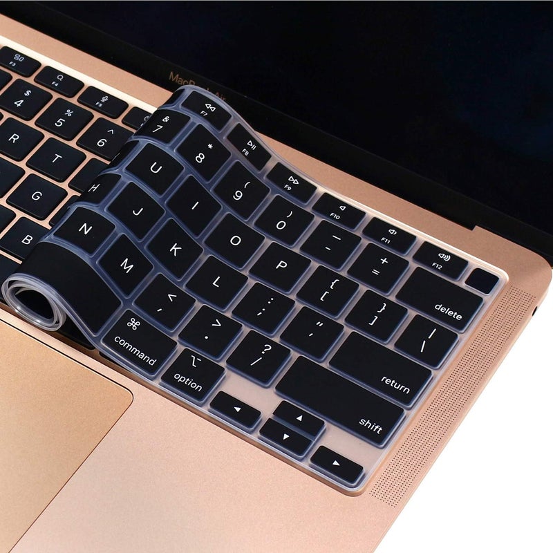 MasiBloom Silicone Keyboard Cover Skin for MacBook Air 13.3 inch A2337 M1 Released in Nov. 2020 US Layout Ultra Thin Protector Cover Skin NOT for 13.6" M4 M3 M2 A2681 A3113 A3240 - Image 1