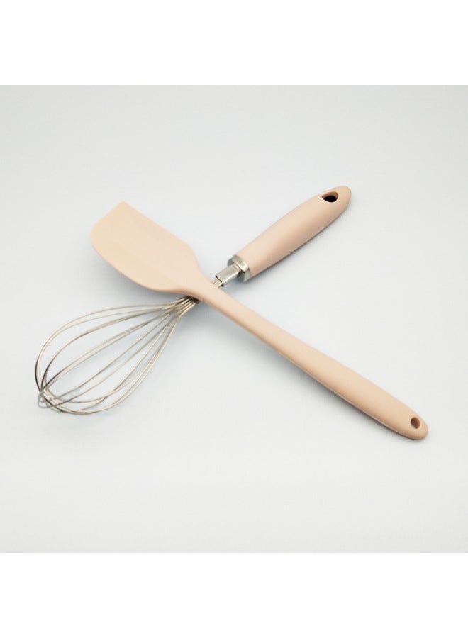 Supply Egg Beater Manual Stainless Steel Silicone Egg Beater Hand-held Egg Beater Egg Pumping Blender-Color:Manual Eggbeater - Image 5