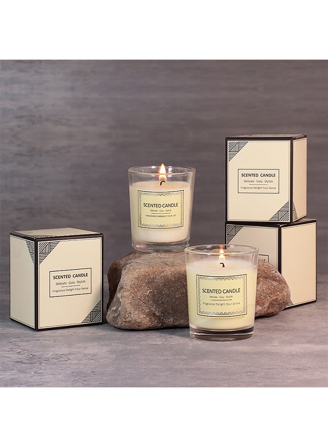 3-pack Scented Candles Gift Set for Women,3 Pack Aromatherapy Candle for Home Scented,Natual Soy Candles Gifts for Anniversary, Birthday, Mother's Day, Bath, Spa, Meditation - Image 4