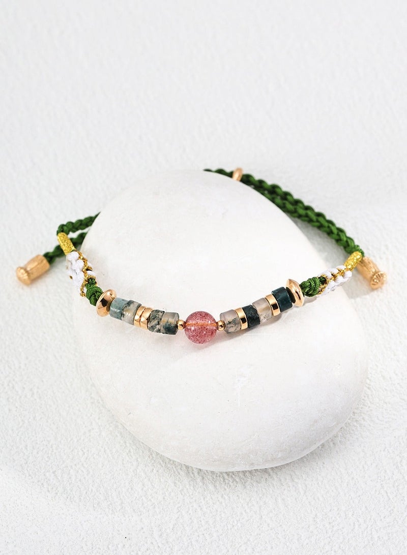 Burch Vintage Berry Crystal Natural Charm Bracelet - Image 3