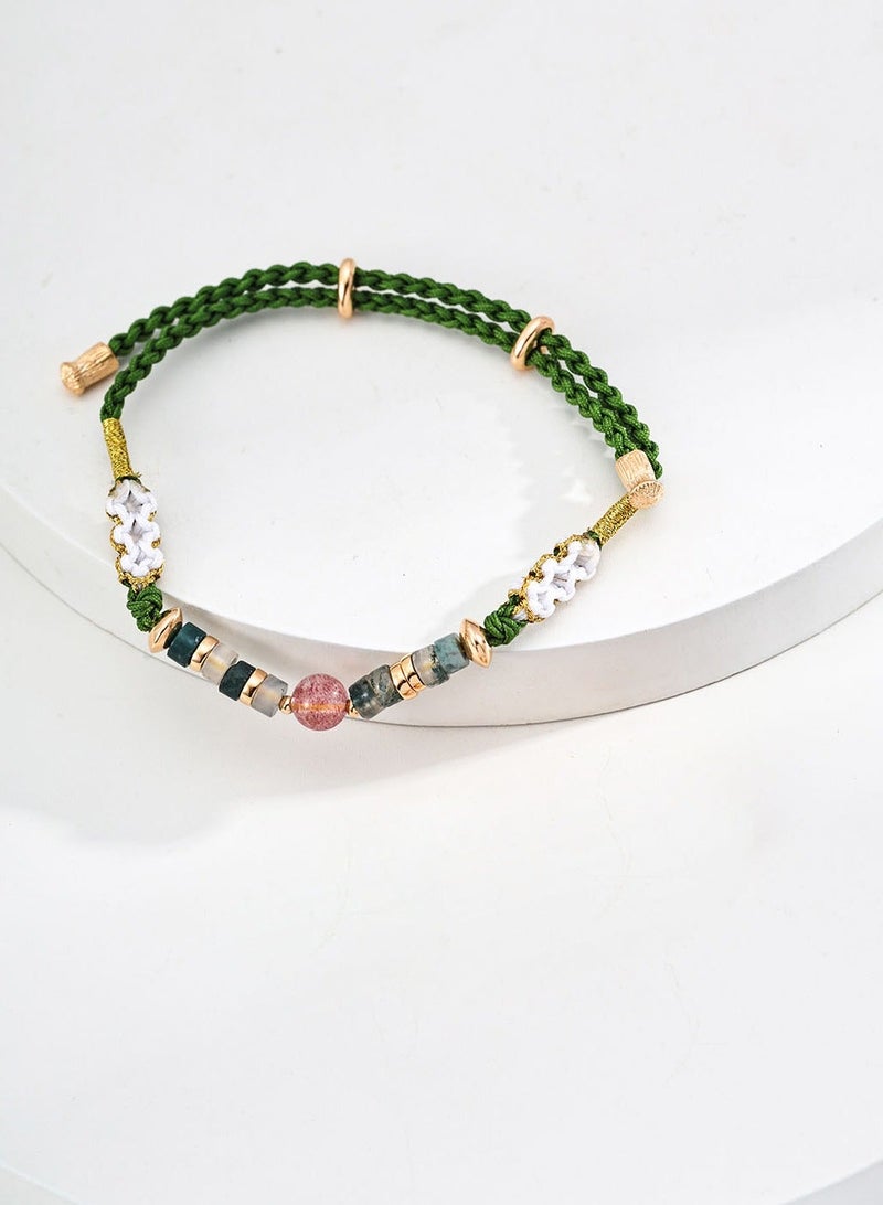 Burch Vintage Berry Crystal Natural Charm Bracelet - Image 2