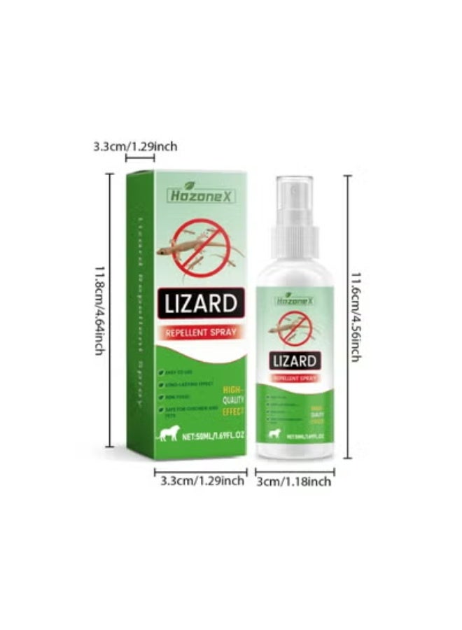 هوزونكس طارد حشرات جيكو من هوزونكس للاستخدام اليومي، مناسب للاستخدام الداخلي، لا يسبب أي إزعاج للوزغ، بخاخ منزلي 50 مل - Image 2