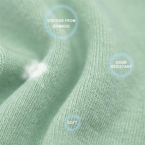 SERISIMPLE Women Viscose Bamboo Ankle Socks Low Cut Thin Sock Lightweight Pastal Color Soft Sock 5 Pairs(Assorted1, Medium) - Image 3