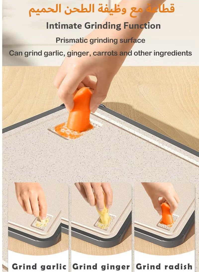 ثمانية فيبيهاوس لوح تقطيع على الوجهين مع وظيفة الطحن قطاعه الواح تقطيع للصدأ للحوم والفاكهة والخضروات قطاعات لوح تقطيع ستانلس ستيل صحن تقطيع - Image 5