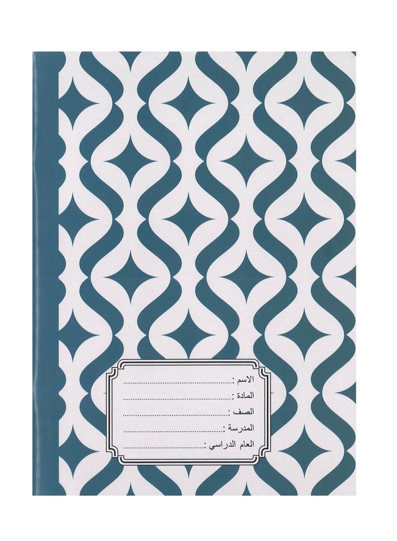 Sadaf Four Lined Notebook With Plastic Cover 100 Sheets Assorted Designs A5 Size - Image 4