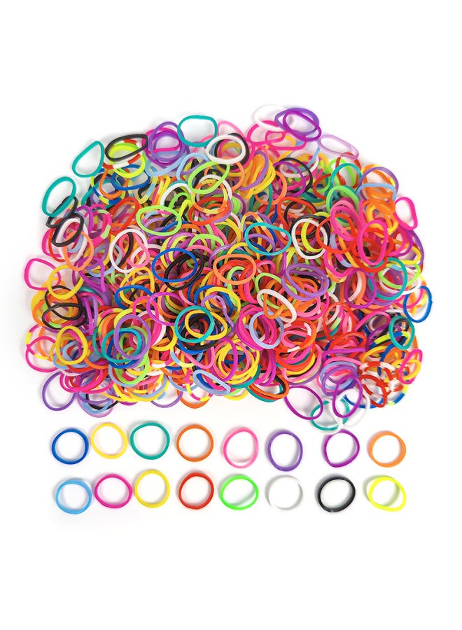 1.5cm Rainbow Rubber Band High Elastic Tpr Woven Bracelet Children Handmade Diy Material 500g Rubber Band-Color:One Catty (1 Dark Blue)  - Image 5