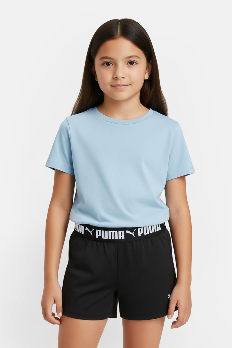PUMA Kids Girl Sportswear Fit Outdoor Shorts, Black - Image 1