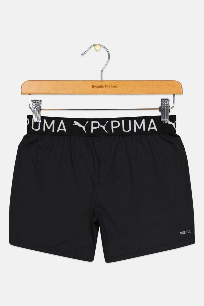 PUMA Kids Girl Sportswear Fit Outdoor Shorts, Black - Image 2