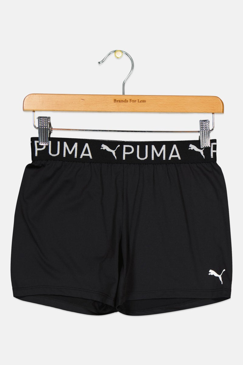 PUMA Kids Girl Sportswear Fit Outdoor Shorts, Black - Image 3