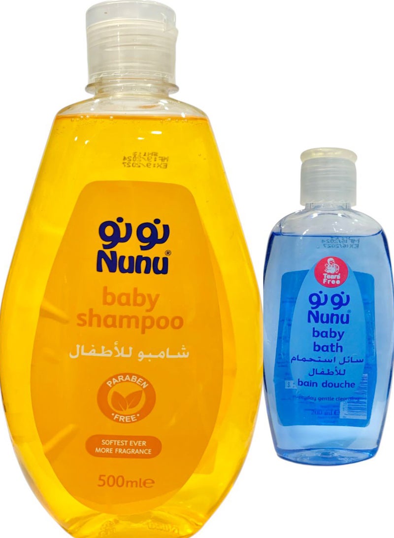 نونو شامبو أطفال 500 مل + نونو حمام استحمام أطفال 100 مل